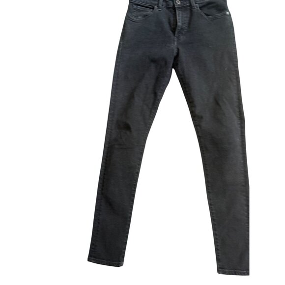 LEVIS Women's 721 Black High Rise Skinny Jeans size 27 x 30 - Picture 7 of 9